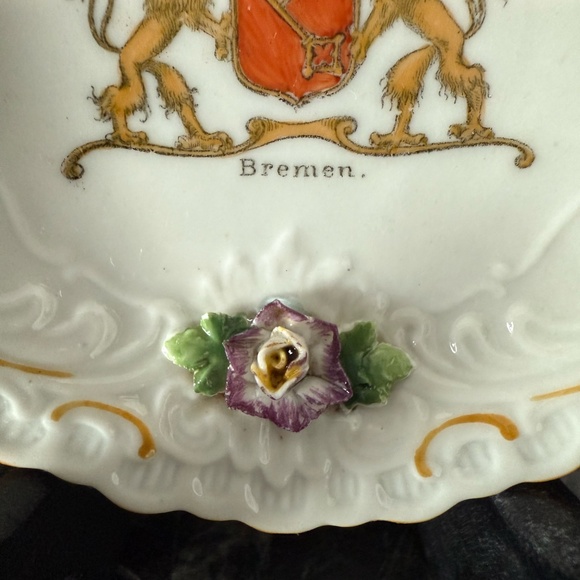 1930’s VON SCHIERHOLZ German Porcelain Decorative Plate - Picture 4 of 9